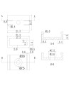 CLIP FIJACION TRANSP 2000*17.1*15,3mm